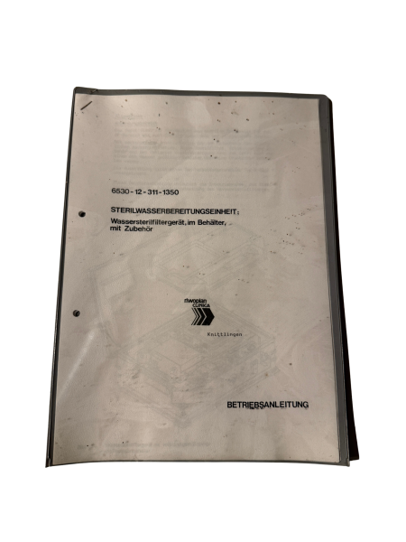 Wassersterilfiltergerät Riwoplan (Bundeswehr) unbenutzt