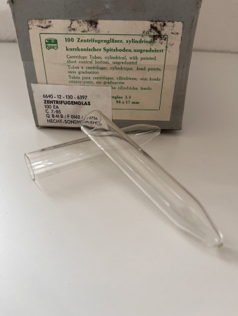 5 x Zentrifugalglas, zylindrisch